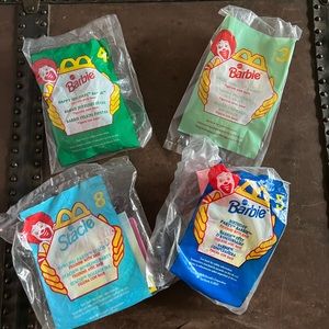 NIP Happy Meal Barbie toys from McDonald’s from late 1990’s